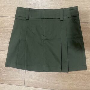 Aritzia Olive Mini Skirt